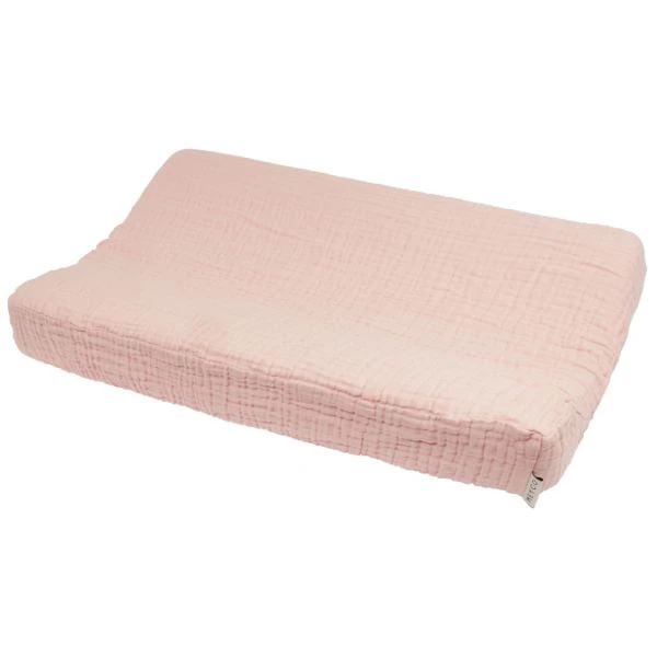 Meyco Aankleedkussenhoes Uni - Pre-washed - Soft Pink 2 Meyco Aankleedkussenhoes Uni - Pre-washed - Soft Pink - Afbeelding 2
