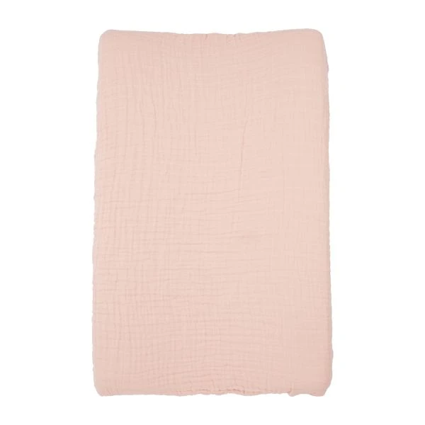 Meyco Aankleedkussenhoes Uni - Pre-washed - Soft Pink 1 Meyco Aankleedkussenhoes Uni - Pre-washed - Soft Pink