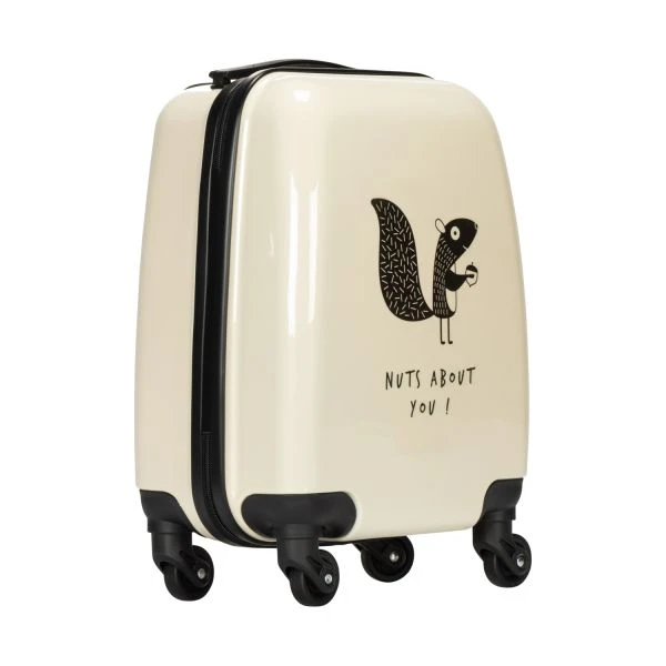 Babypark Squirrel Kinderkoffer - Bisque - 46 Cm 2 Babypark Squirrel Kinderkoffer - Bisque - 46 Cm - Afbeelding 2