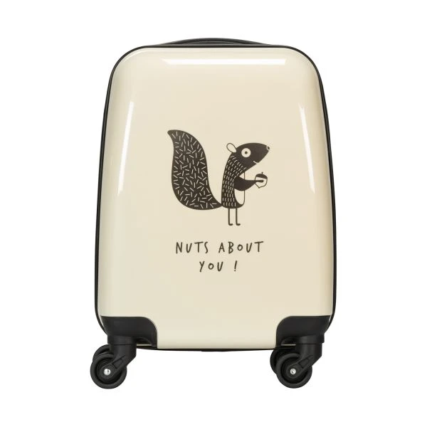 Babypark Squirrel Kinderkoffer - Bisque - 46 Cm 1 Babypark Squirrel Kinderkoffer - Bisque - 46 Cm