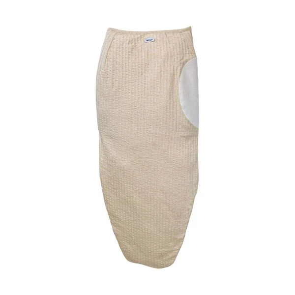 Lodger Seersucker Inbakerdoek - 0-4 Mnd - Birch 2 Lodger Seersucker Inbakerdoek - 0-4 Mnd - Birch - Afbeelding 2