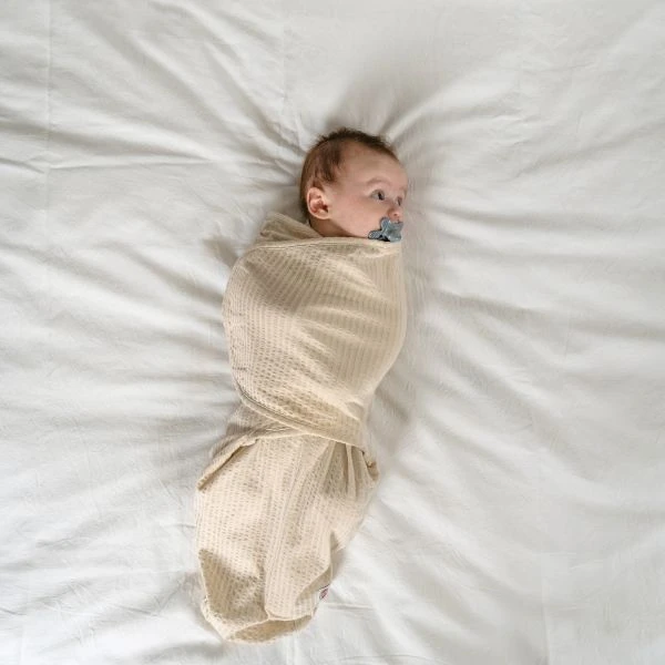 Lodger Seersucker Inbakerdoek - 0-4 Mnd - Birch 3 Lodger Seersucker Inbakerdoek - 0-4 Mnd - Birch - Afbeelding 3