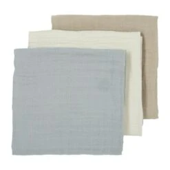 Meyco Luiers Uni - 3 Stuks - Offwhite / Light Grey / Sand