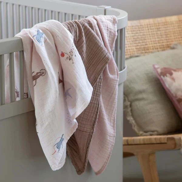 Sebra Teeny Toes Hydrofiel Doek - 3 Stuks 2 Sebra Teeny Toes Hydrofiel Doek - 3 Stuks - Afbeelding 2