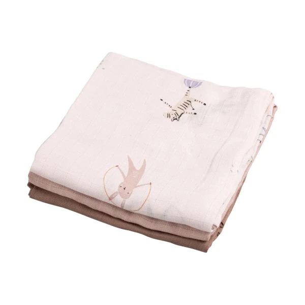 Sebra Teeny Toes Hydrofiel Doek - 3 Stuks 1 Sebra Teeny Toes Hydrofiel Doek - 3 Stuks