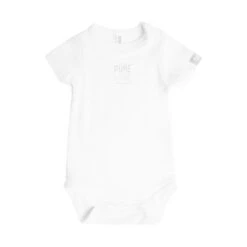 Bamboom Romper Korte Mouw Wit 18 Mnd