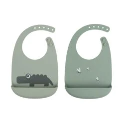 Done By Deer Croco Slab Green 2 Stuks