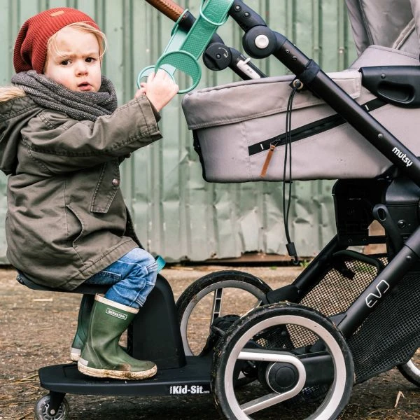 EVE Kids Kid-Sit Solid Meerijdplankje Black / Green 5 EVE Kids Kid-Sit Solid Meerijdplankje Black / Green - Afbeelding 5