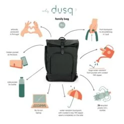 Dusq Leather Family Bag Luiertas Rugzak Night Black 9 Dusq Leather Family Bag Luiertas Rugzak Night Black -Optimaal Babyartikelen Winkel dusq leather family bag luiertas rugzak 2 ea8f
