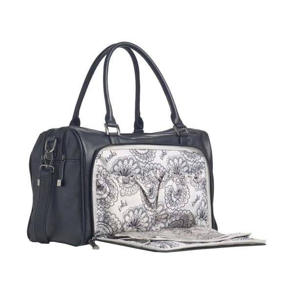 Isoki Zip Quilted Luiertas Toorak Black 2 Isoki Zip Quilted Luiertas Toorak Black - Afbeelding 2