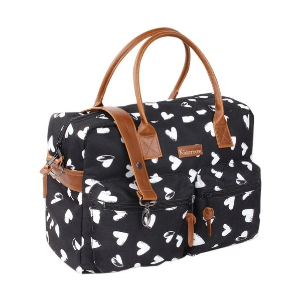 Kidzroom Heart Luiertas Black And White 2 Kidzroom Heart Luiertas Black And White - Afbeelding 2