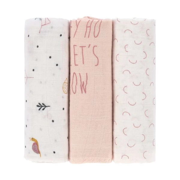 Laessig Garden Explorer Swaddle Snail 3 Stuks 2 Laessig Garden Explorer Swaddle Snail 3 Stuks - Afbeelding 2