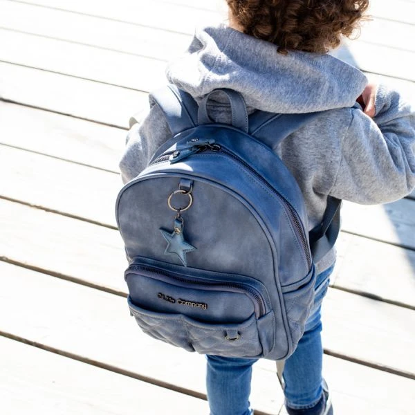 Little Company Mika Quilted Rugtas Blauw 4 Little Company Mika Quilted Rugtas Blauw - Afbeelding 4