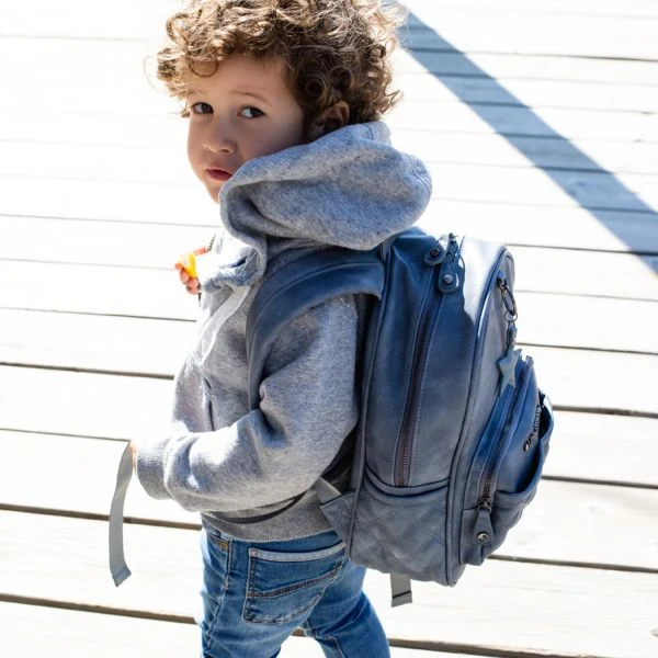 Little Company Mika Quilted Rugtas Blauw 5 Little Company Mika Quilted Rugtas Blauw - Afbeelding 5