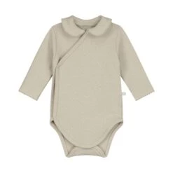 Mats & Merthe Charlotte Overslagromper Lange Mouw Light Brown 1 Mnd