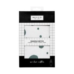 Meyco Dots Swaddle Inbakerdoek Stone Green 4-6 Mnd 7 Meyco Dots Swaddle Inbakerdoek Stone Green 4-6 Mnd -Optimaal Babyartikelen Winkel meyco dots swaddle inbakerdoek stone green 4 6 mnd 1 3396