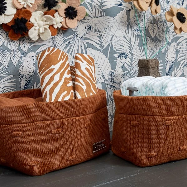 Meyco Knots Commodemandje Small Camel 2 Meyco Knots Commodemandje Small Camel - Afbeelding 2