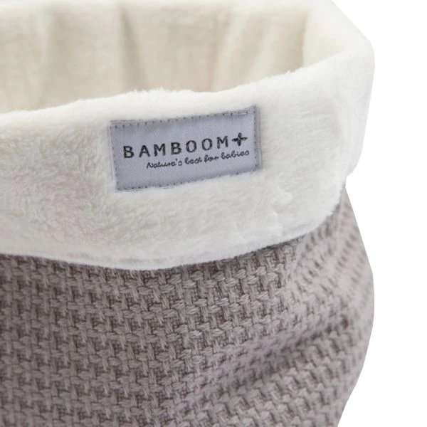 Bamboom Commodemandje Met Rits Warm Grijs 2 Bamboom Commodemandje Met Rits Warm Grijs - Afbeelding 2