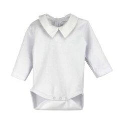 Rapife Romper Lange Mouw Met Kraag Recht White Mt. 50