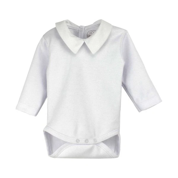 Rapife Romper Lange Mouw Met Kraag Recht White Mt. 50